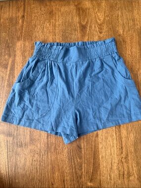 Navy High-Waist Women’s Shorts Size M